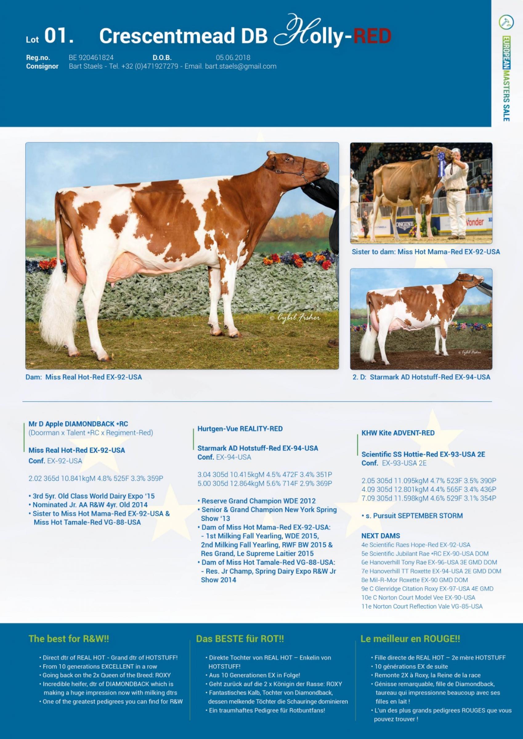 Datasheet for Lot 1. Crescentmead DB Holly-Red