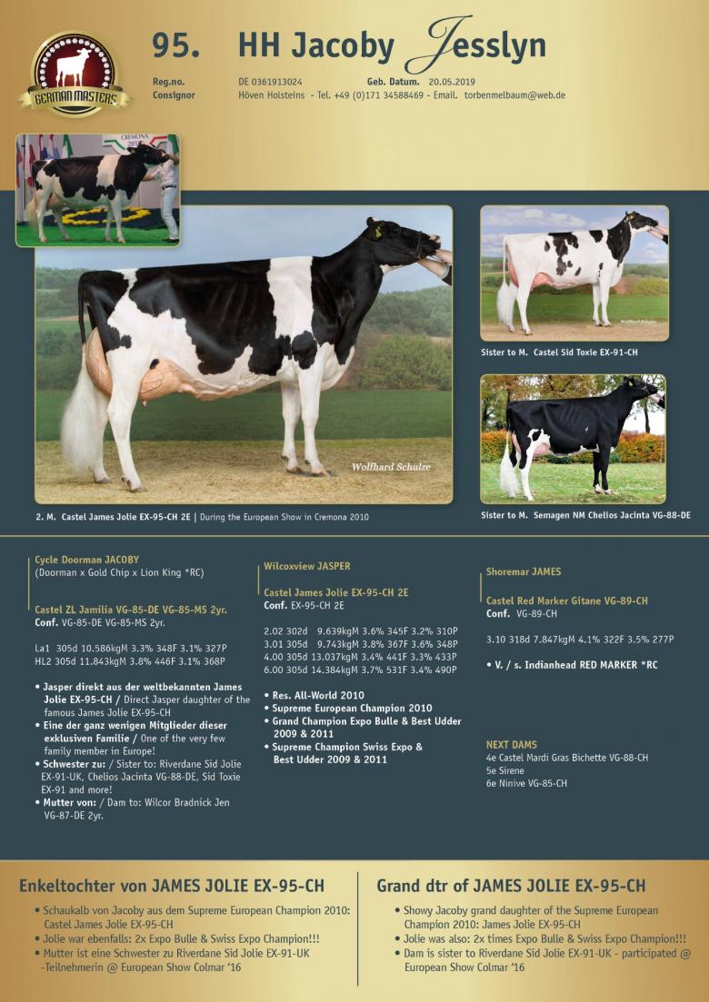 Datasheet for Lot 95. HH Jacoby Jesslyn